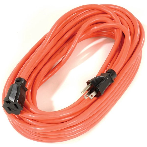 U.S. Wire & Cable 50 Ft. Three Conductor Orange Extension Cord, 16/3 Ga. SJTW-A, 300V, 13A 60050